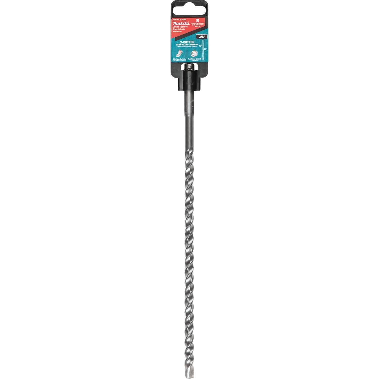 Makita B-61086 3/8" x 12" SDS-PLUS Bit, 3-Cutter