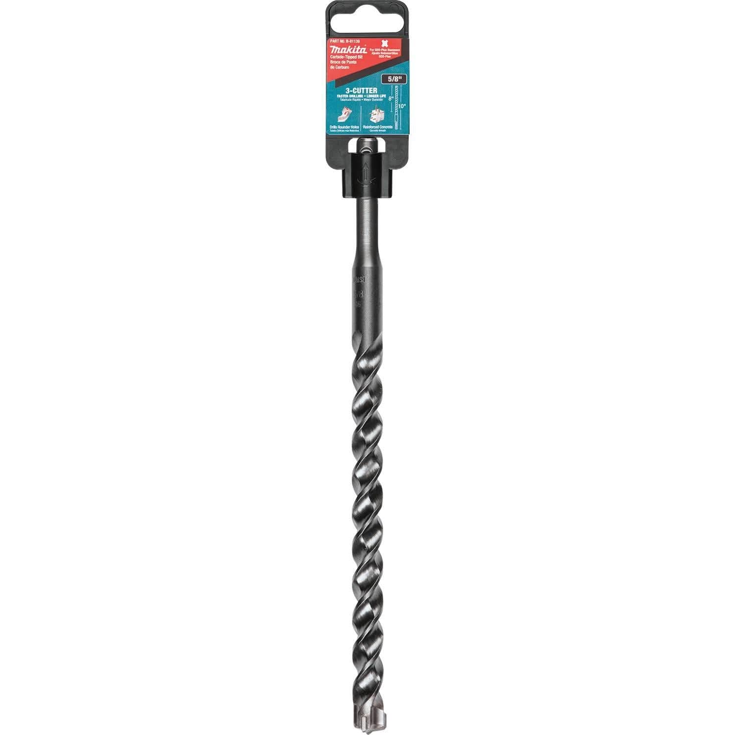 Makita B-61139 5/8" x 10" SDS-PLUS Bit, 3-Cutter