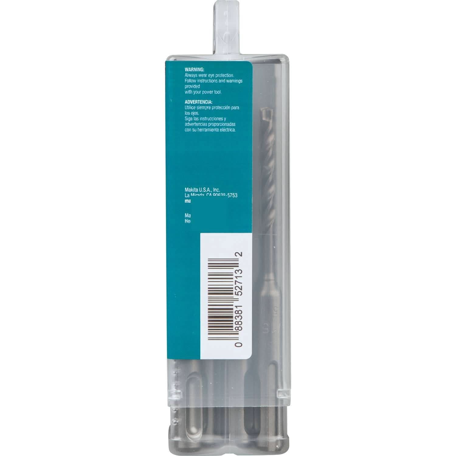 Makita B-61173 3/16" x 4" SDS-PLUS Bit, 3-Cutter, 10/pk