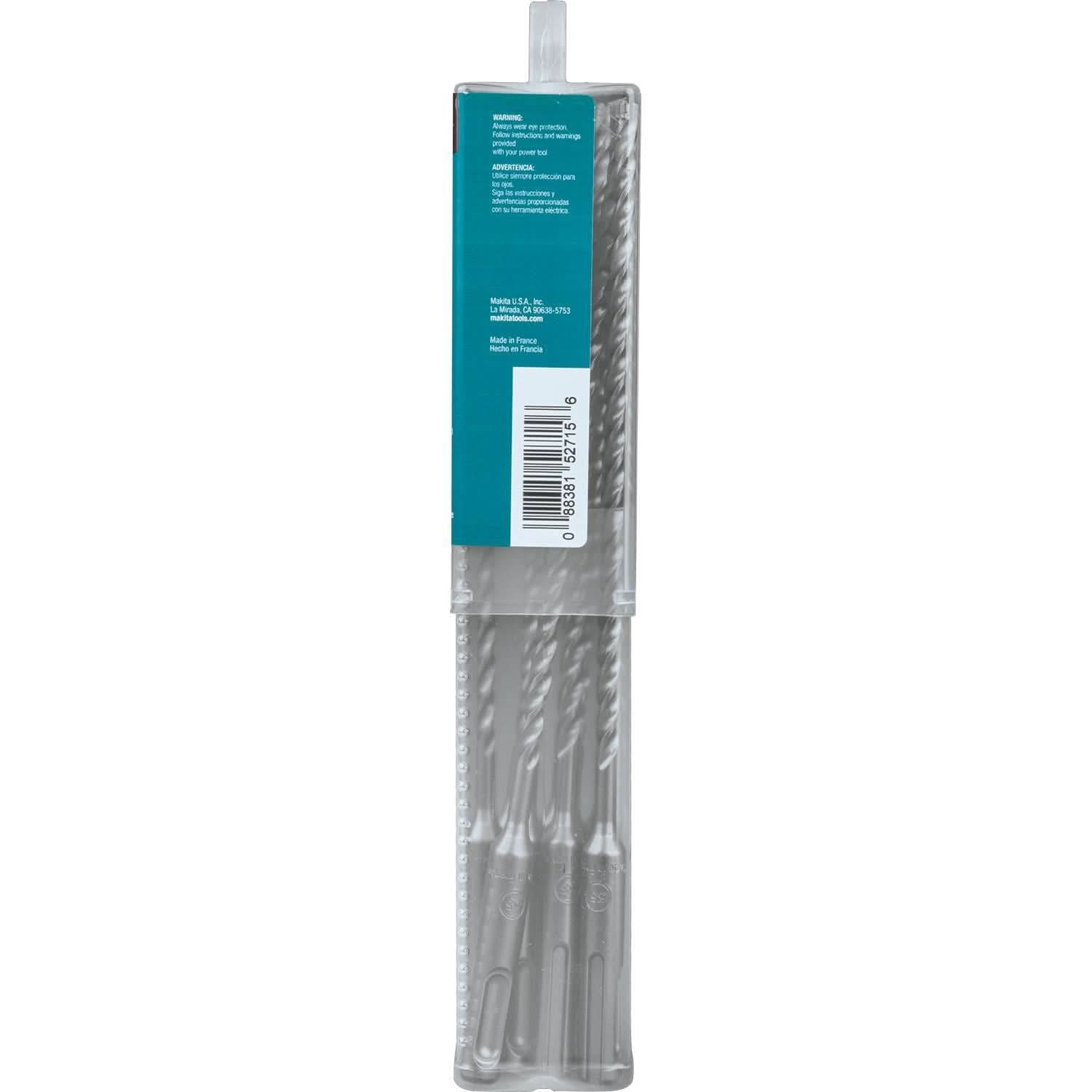 Makita B-61195 3/16" x 8" SDS-PLUS Bit, 3-Cutter, 10/pk