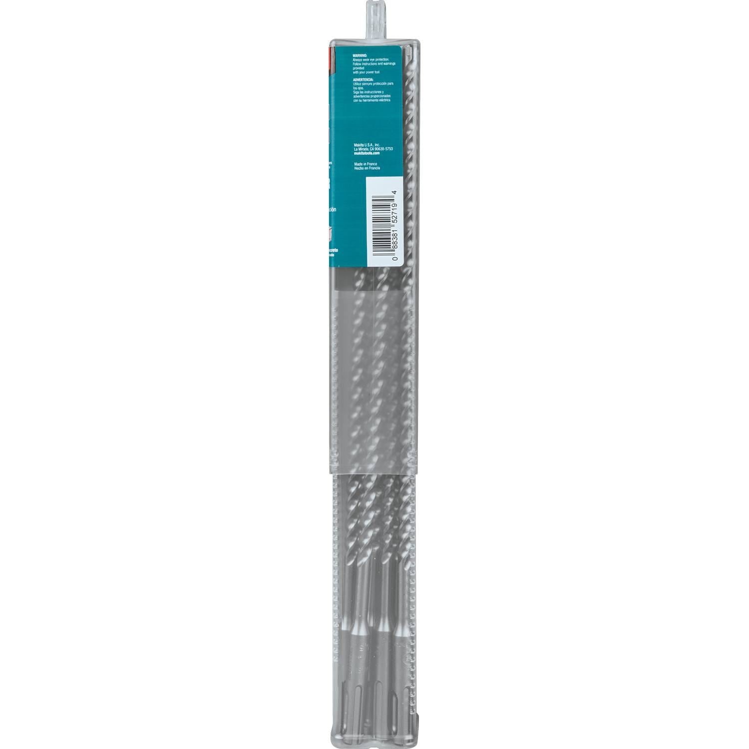 Makita B-61232 1/4" x 12" SDS-PLUS Bit, 3-Cutter, 10/pk
