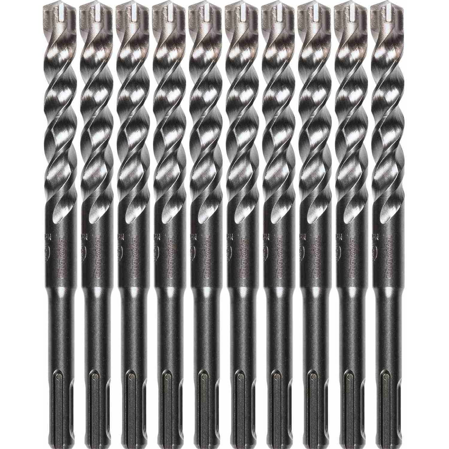 Makita B-61276 1/2" x 6" SDS-PLUS Bit, 3-Cutter, 10/pk