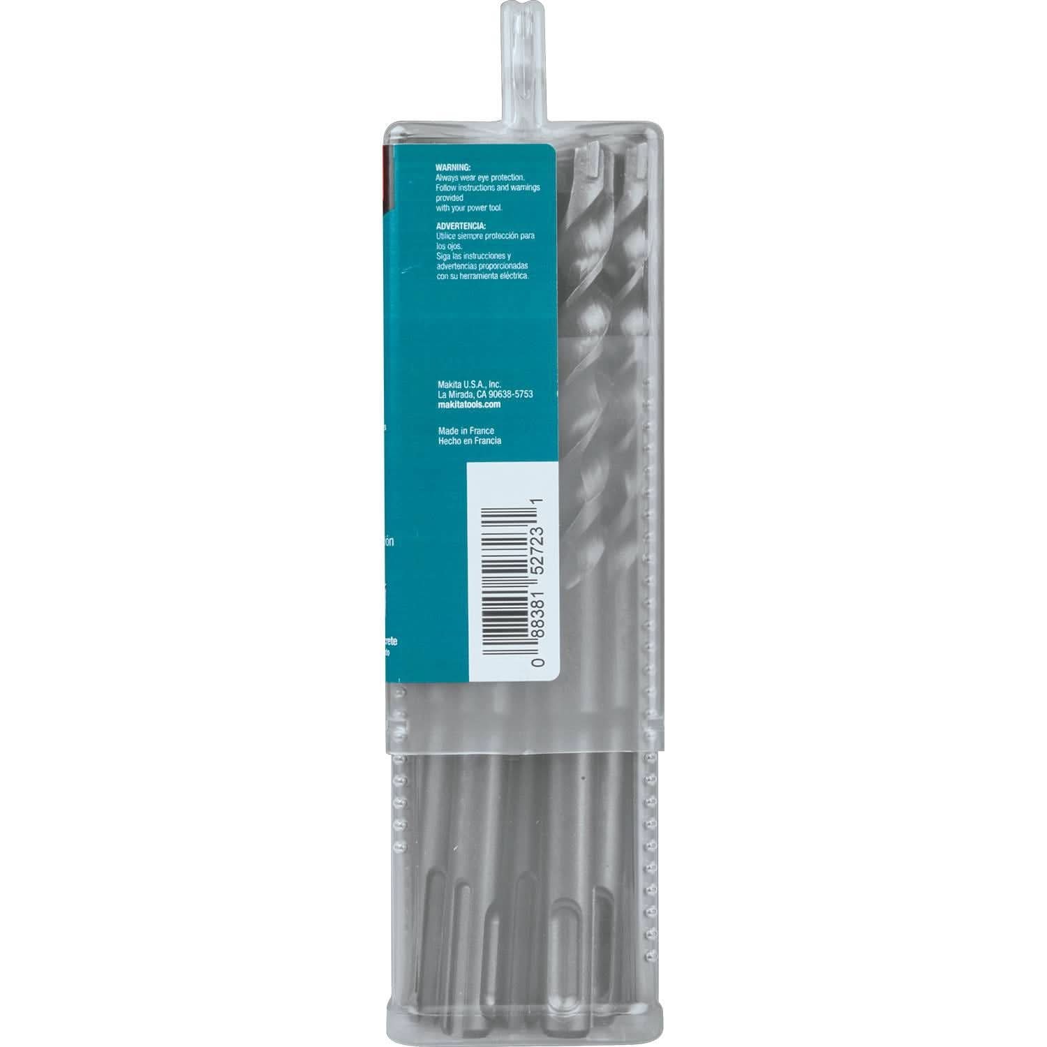 Makita B-61276 1/2" x 6" SDS-PLUS Bit, 3-Cutter, 10/pk