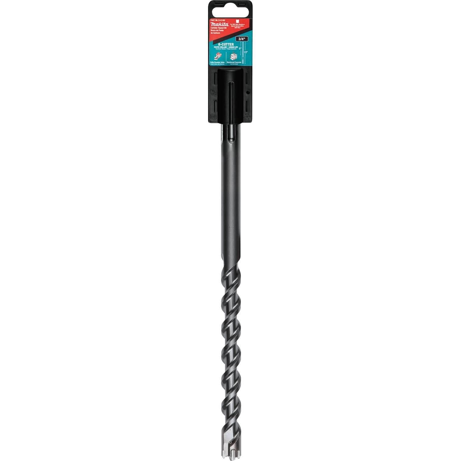 Makita B-61385 3/4" x 13" SDS-MAX Bit, 6-Cutter