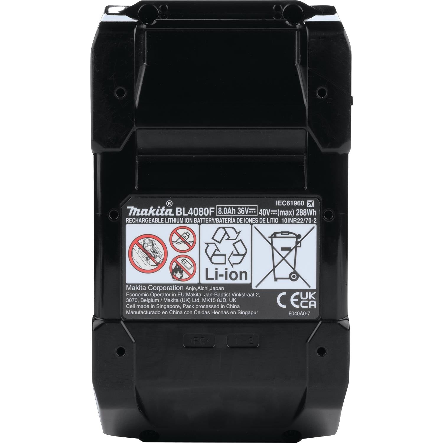 Makita BL4080F 40V max XGT 8.0Ah Battery