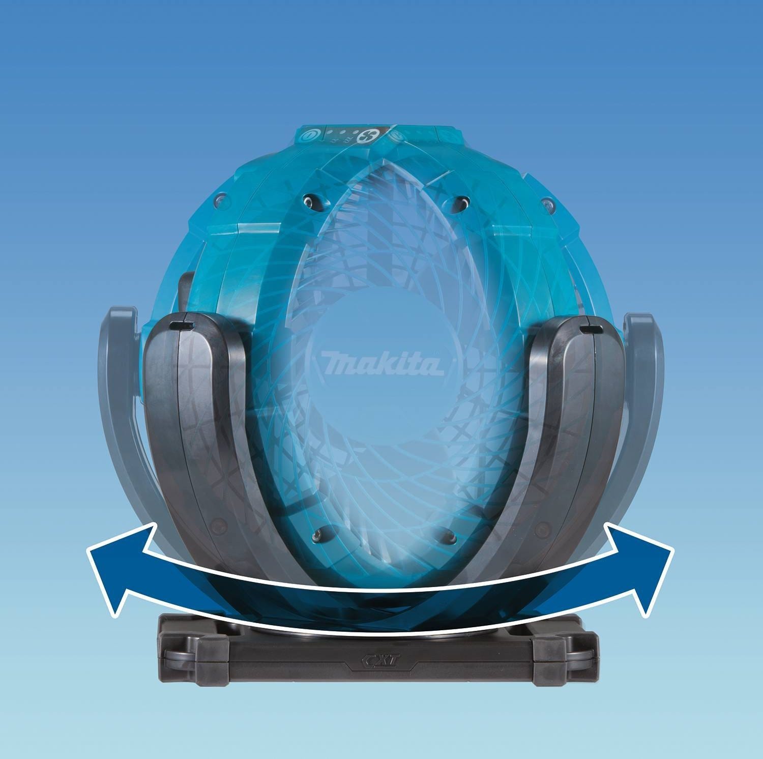 Makita CF100DZ 12V max CXT Lithium"‘Ion Cordless/Corded 7"‘1/8" Fan, Tool Only