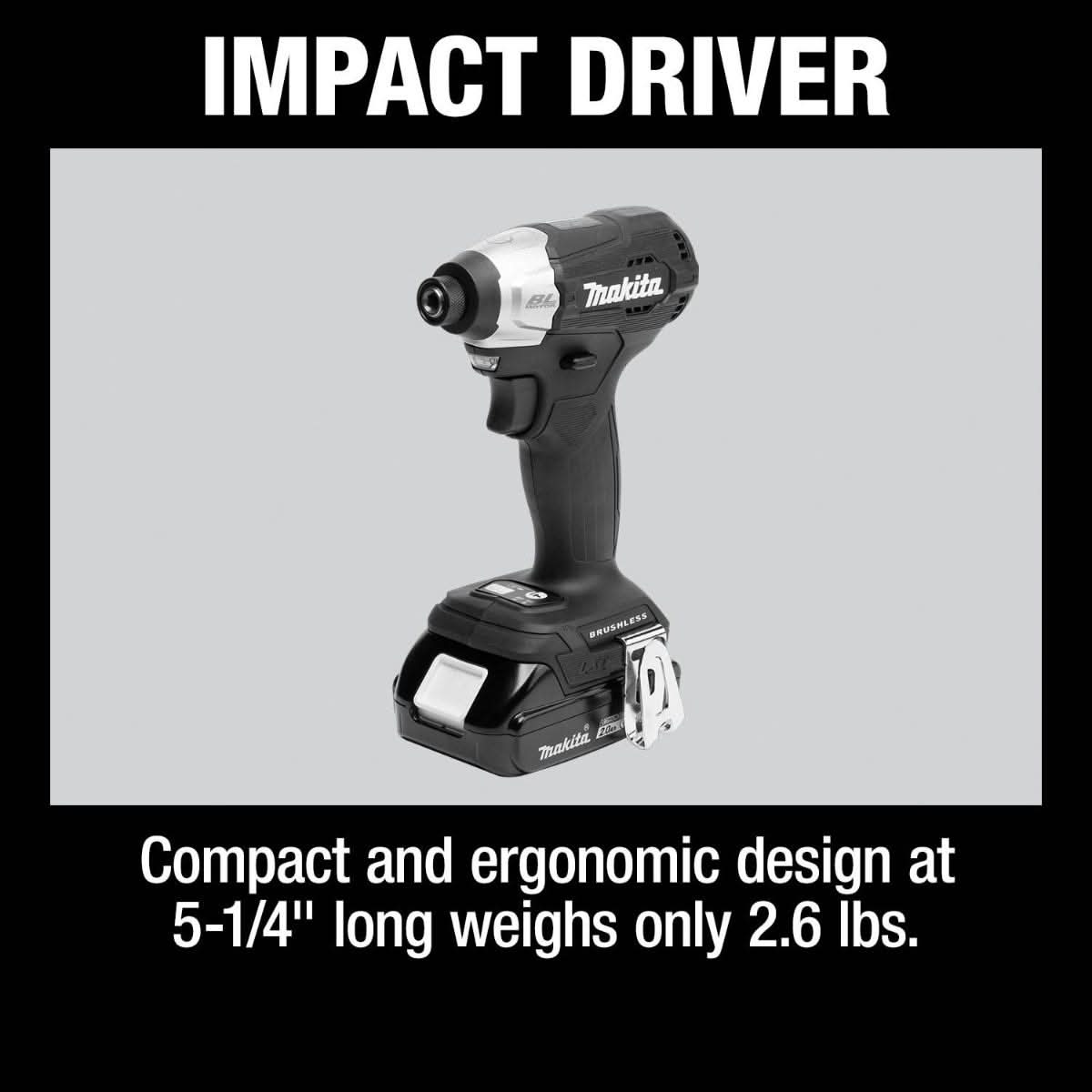 Makita CX205RB 18V LXT Lithium-Ion Sub-Compact Brushless Cordless 2-Pc. Combo Kit (2.0Ah)