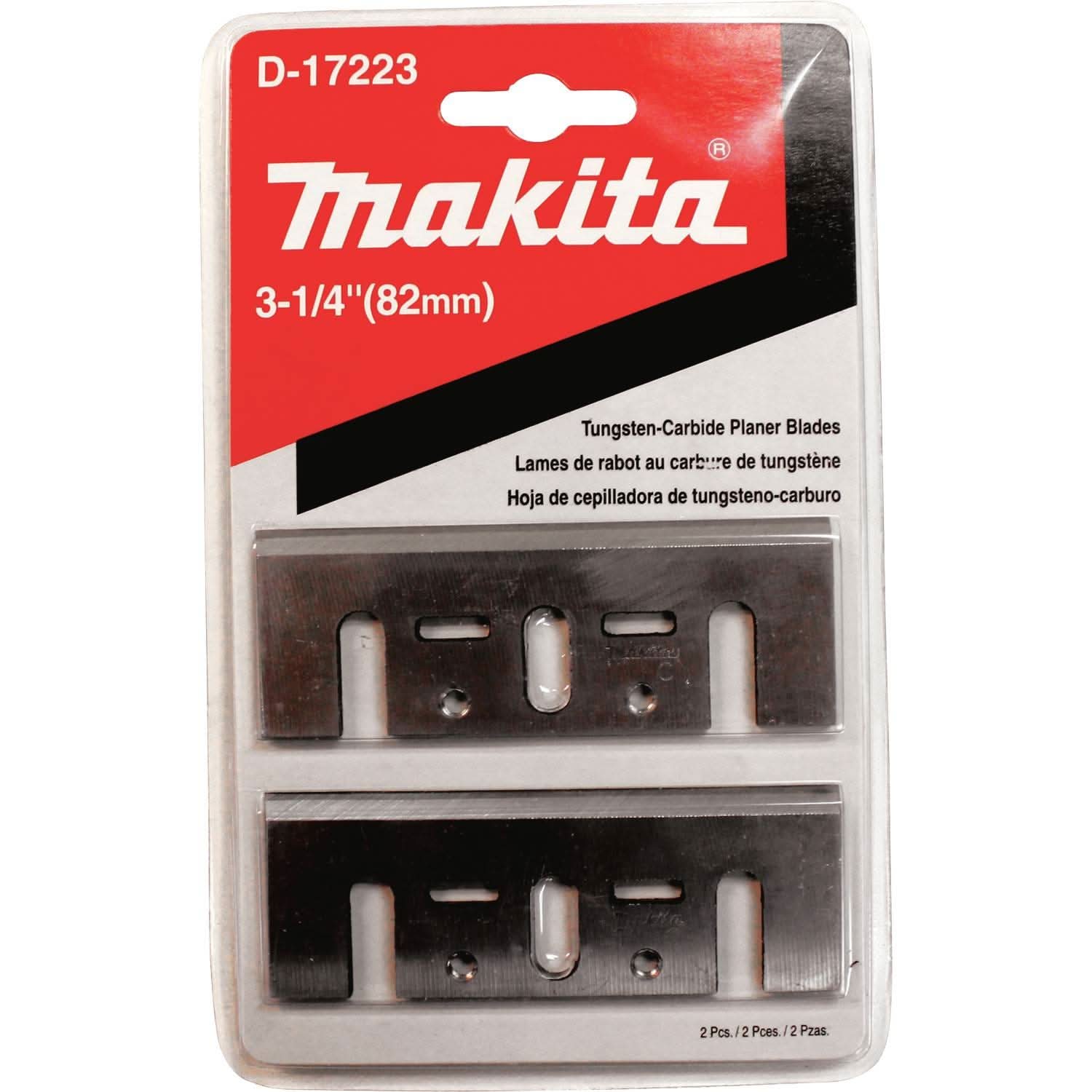Makita D-17223 3-1/4" Planer Blade, Tungsten-Carbide, 2/pk