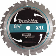 Makita D-21521 8-1/4" 24T Carbide-Tipped Circular Saw Blade, Framing