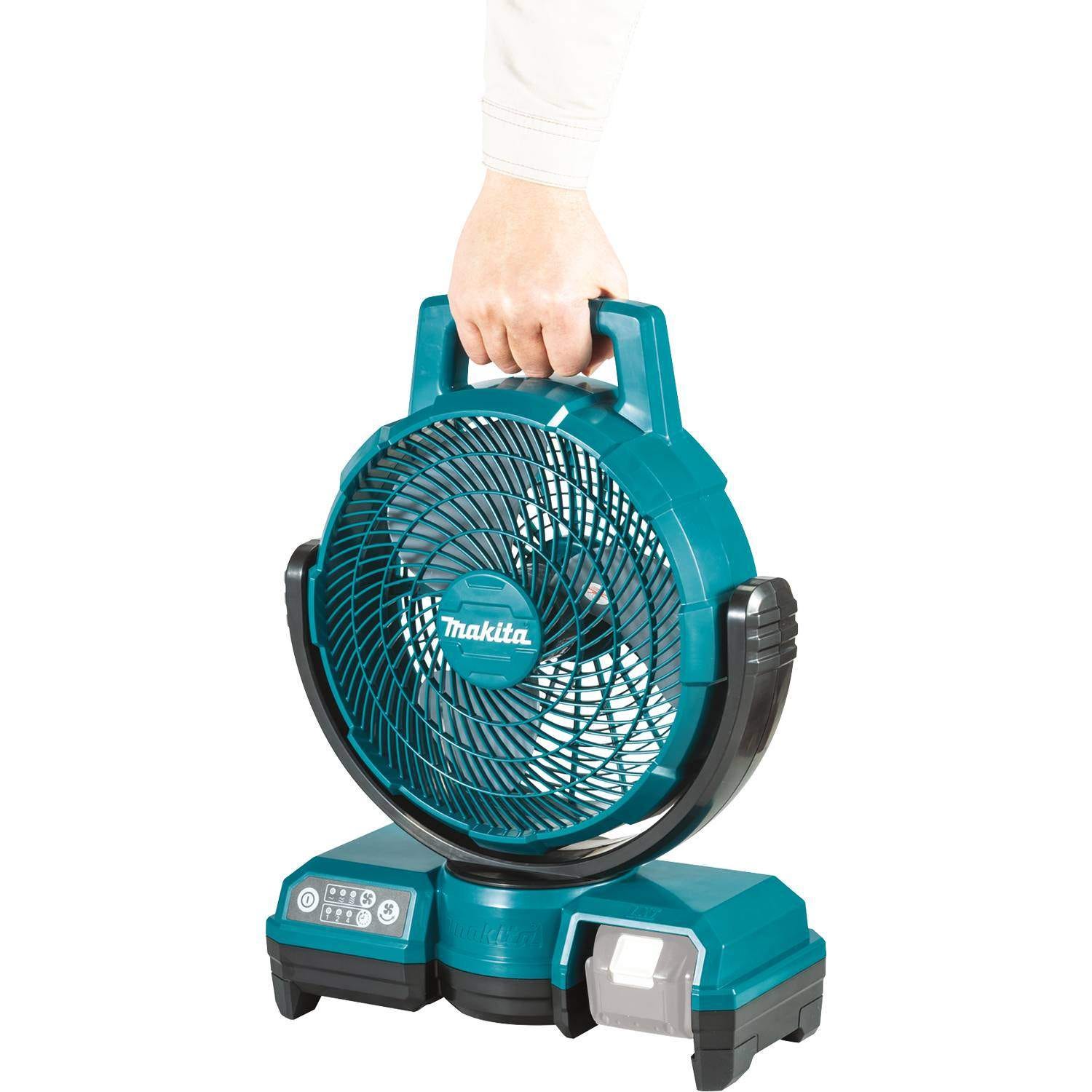 Makita DCF203Z 18V LXT Lithium"‘Ion Cordless/Corded 9"‘1/4" Fan, Tool Only