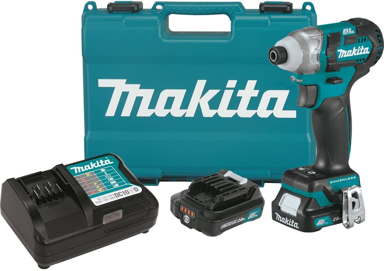 Makita DT04R1 12V max CXT Lithium-Ion Brushless Cordless Impact Driver Kit (2.0Ah)