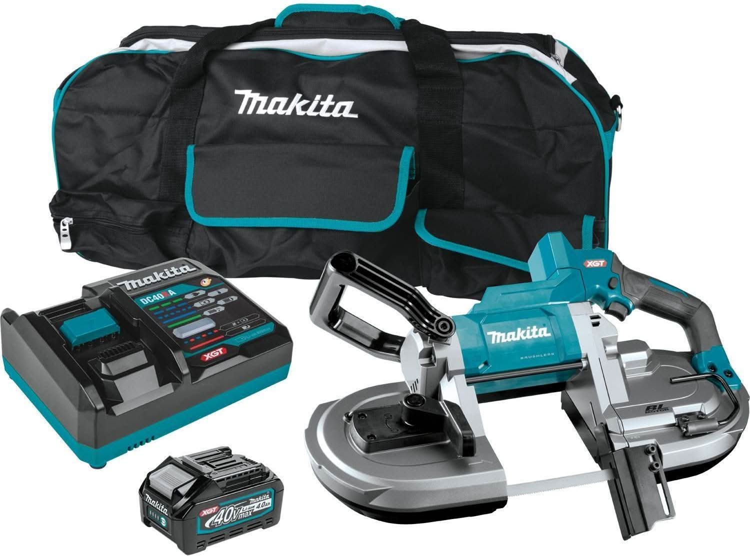 Makita GBP01M1 40V max XGT Brushless Cordless Deep Cut Portable Band Saw Kit (4.0Ah)