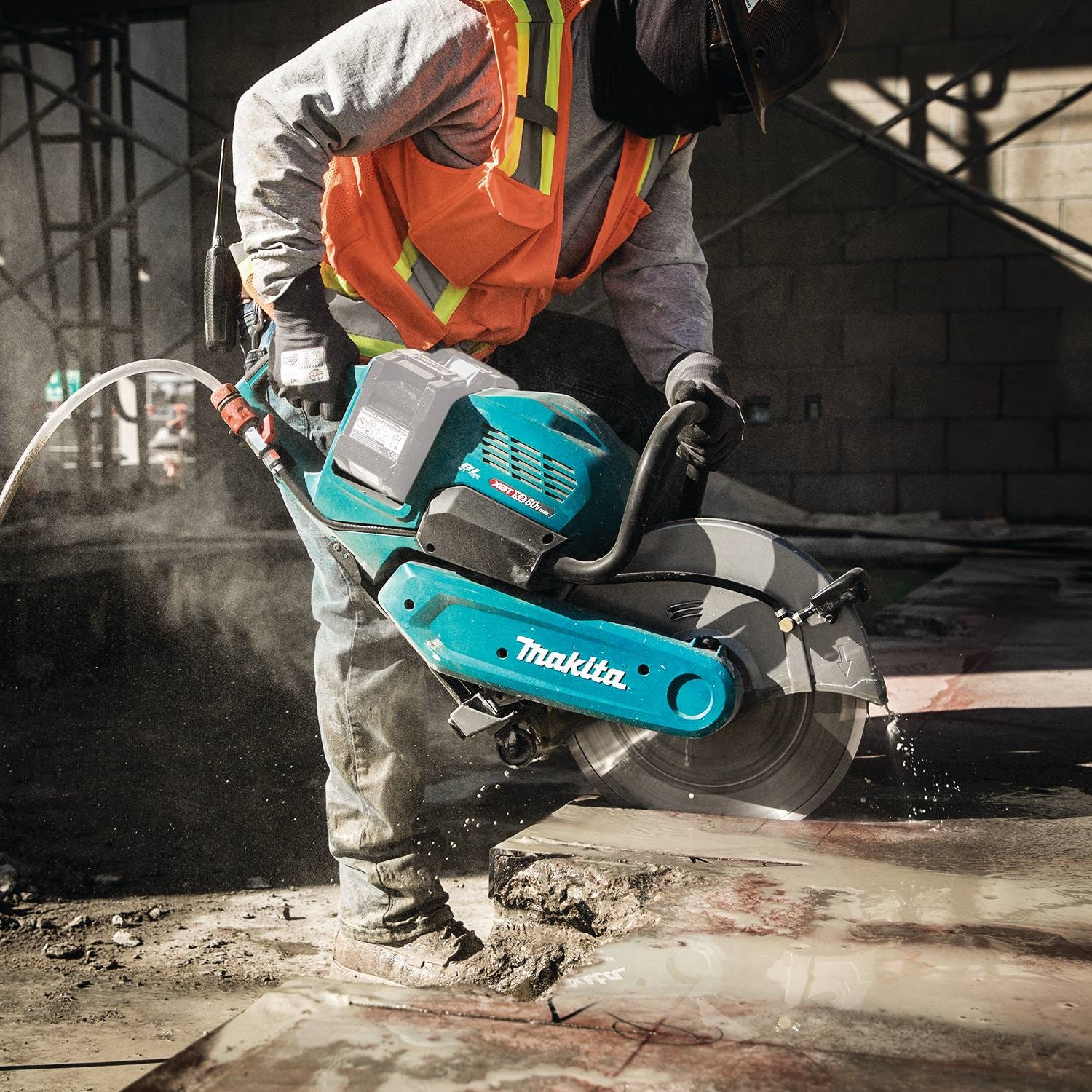 Makita GEC01Z 80V max (40V max X2) XGT Brushless 14" Power Cutter with AFT, Electric Brake, Tool Only