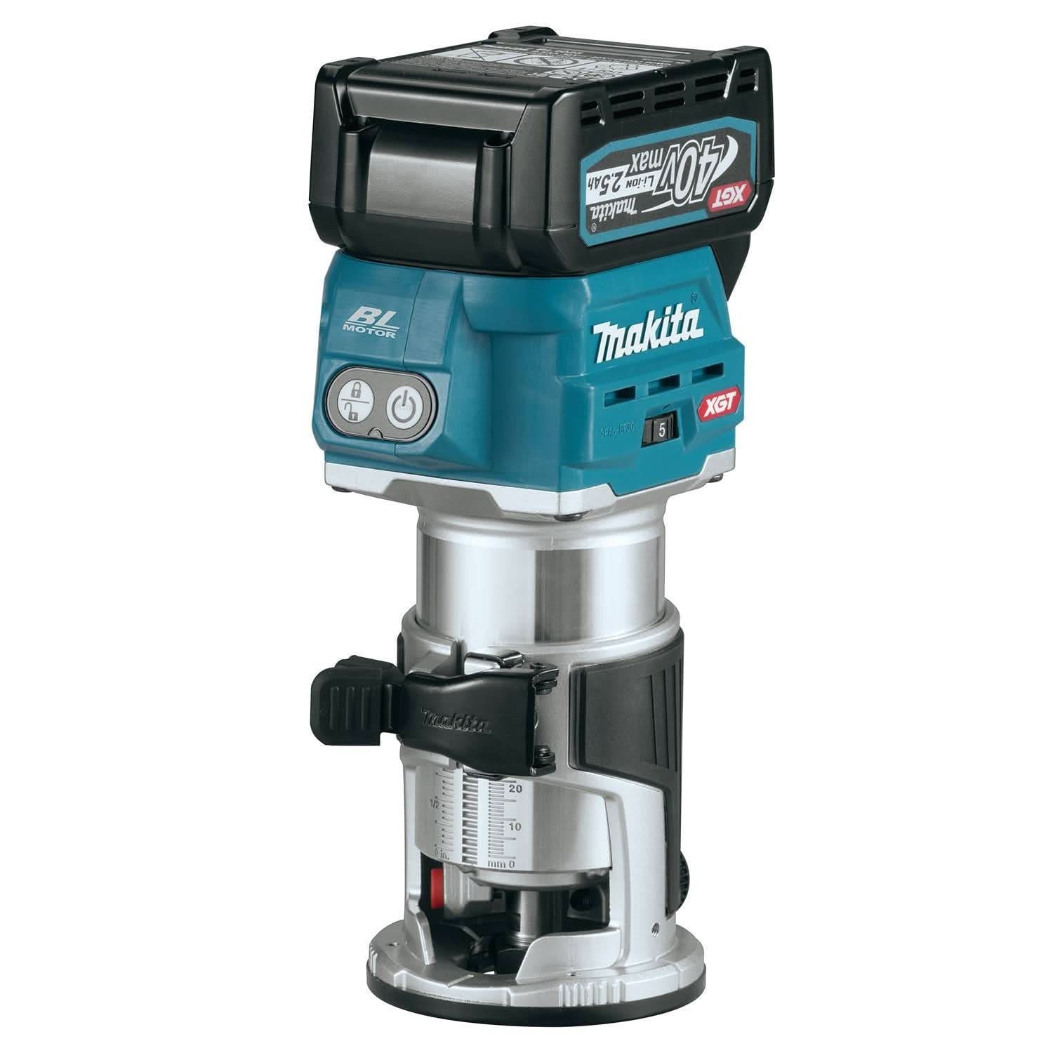 Makita 40V max XGT Brushless Compact Router Kit (2.5Ah) w/ 40V max XGT 13" Fan
