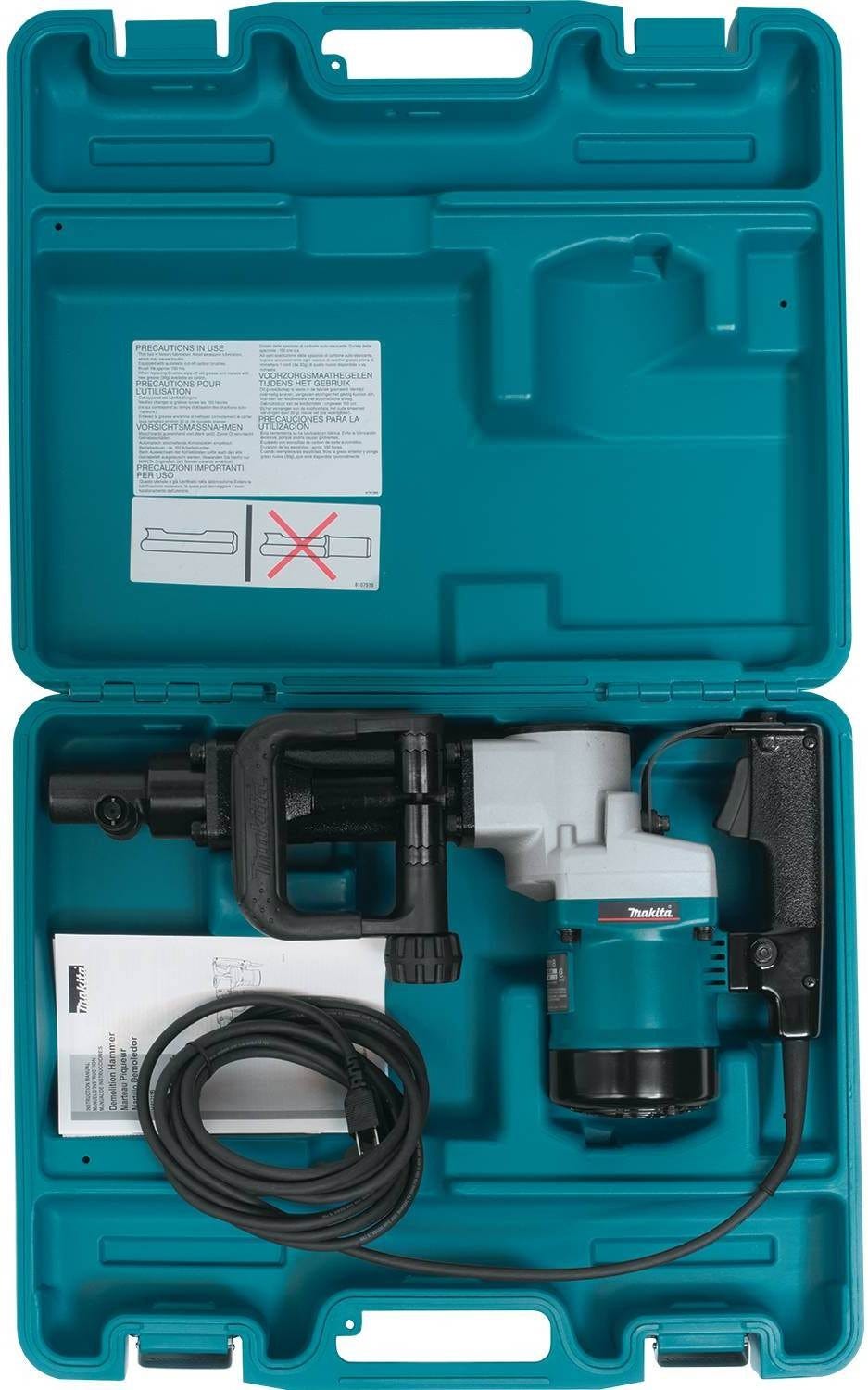 Makita HM1211B 20 lb. Demolition Hammer, accepts 3/4" Hex bits