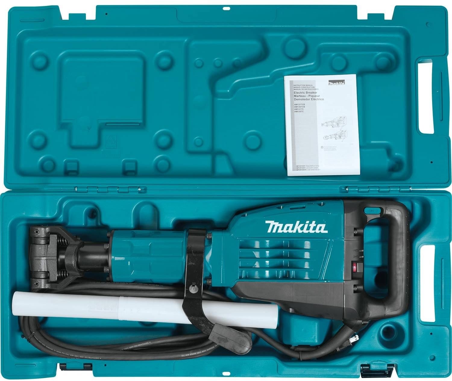 Makita HM1307CB 35 lb. Demolition Hammer, accepts 1-1/8" Hex bits