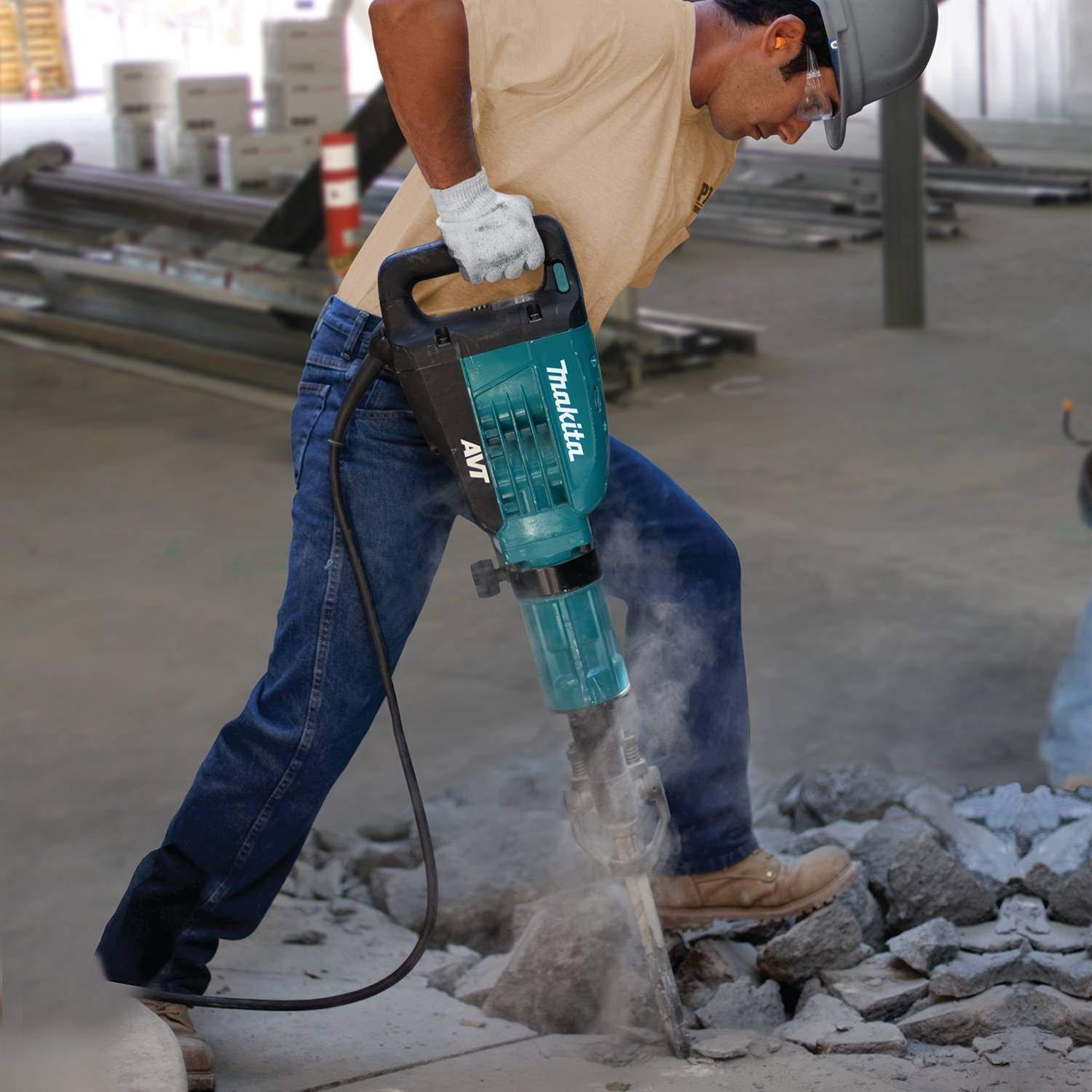 Makita HM1317CB 42 lb. AVT Demolition Hammer, accepts 1-1/8" Hex bits