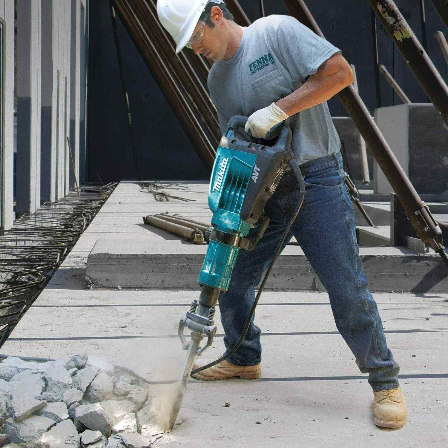 Makita HM1317CB 42 lb. AVT Demolition Hammer, accepts 1-1/8" Hex bits