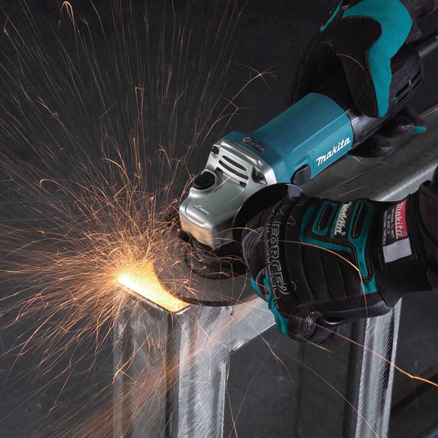 Makita HR2641X1 1" SDS-PLUS AVT Rotary Hammer (D-handle) and 4-1/2" Angle Grinder
