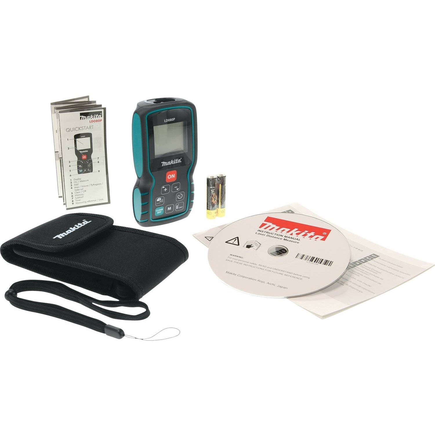 Makita LD080P Laser Distance Measure, 262'