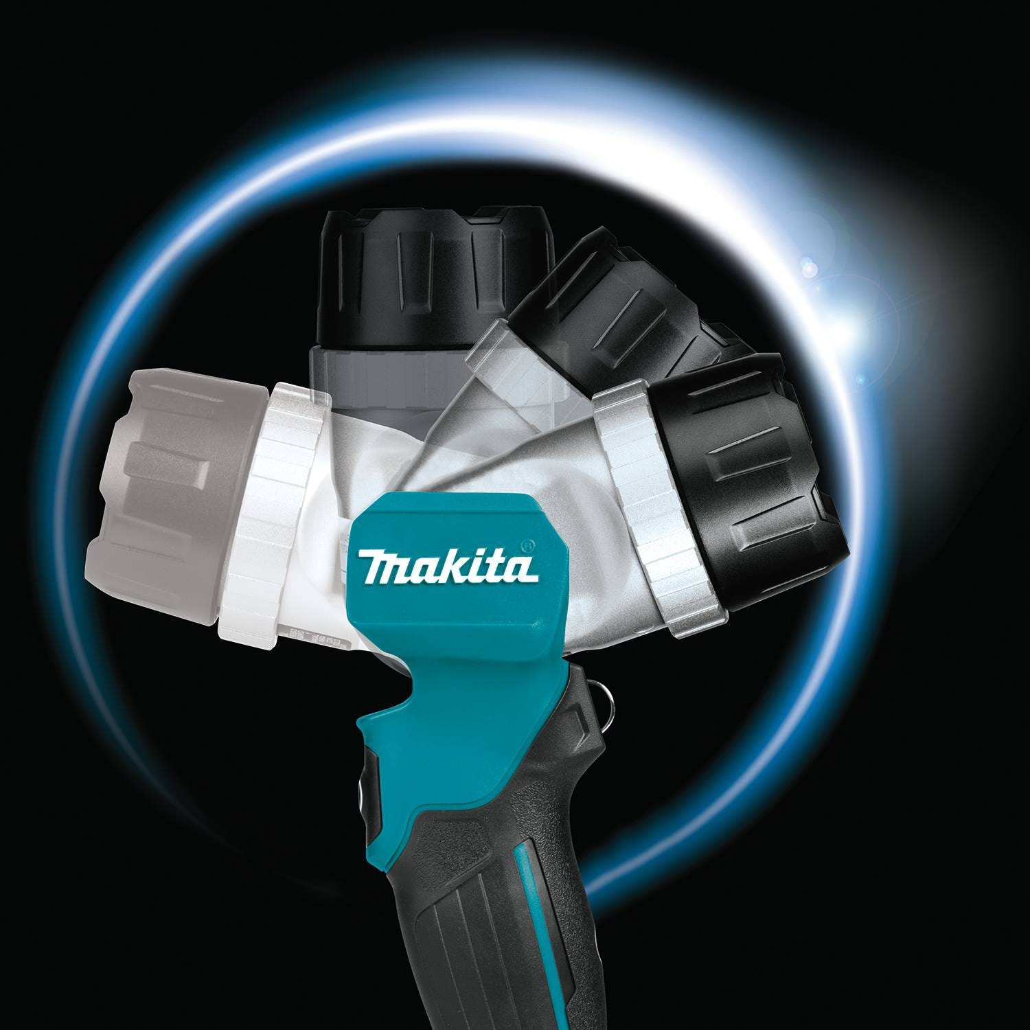 Makita ML106 12V max CXT Lithium-Ion Cordless Adjustable Beam LED Flashlight, Flashlight Only
