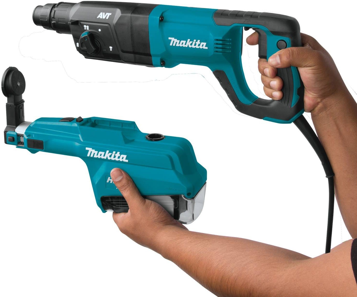 Makita HR2661 1" SDS-PLUS AVT Rotary Hammer, w/ HEPA Dust Extractor (D-handle)