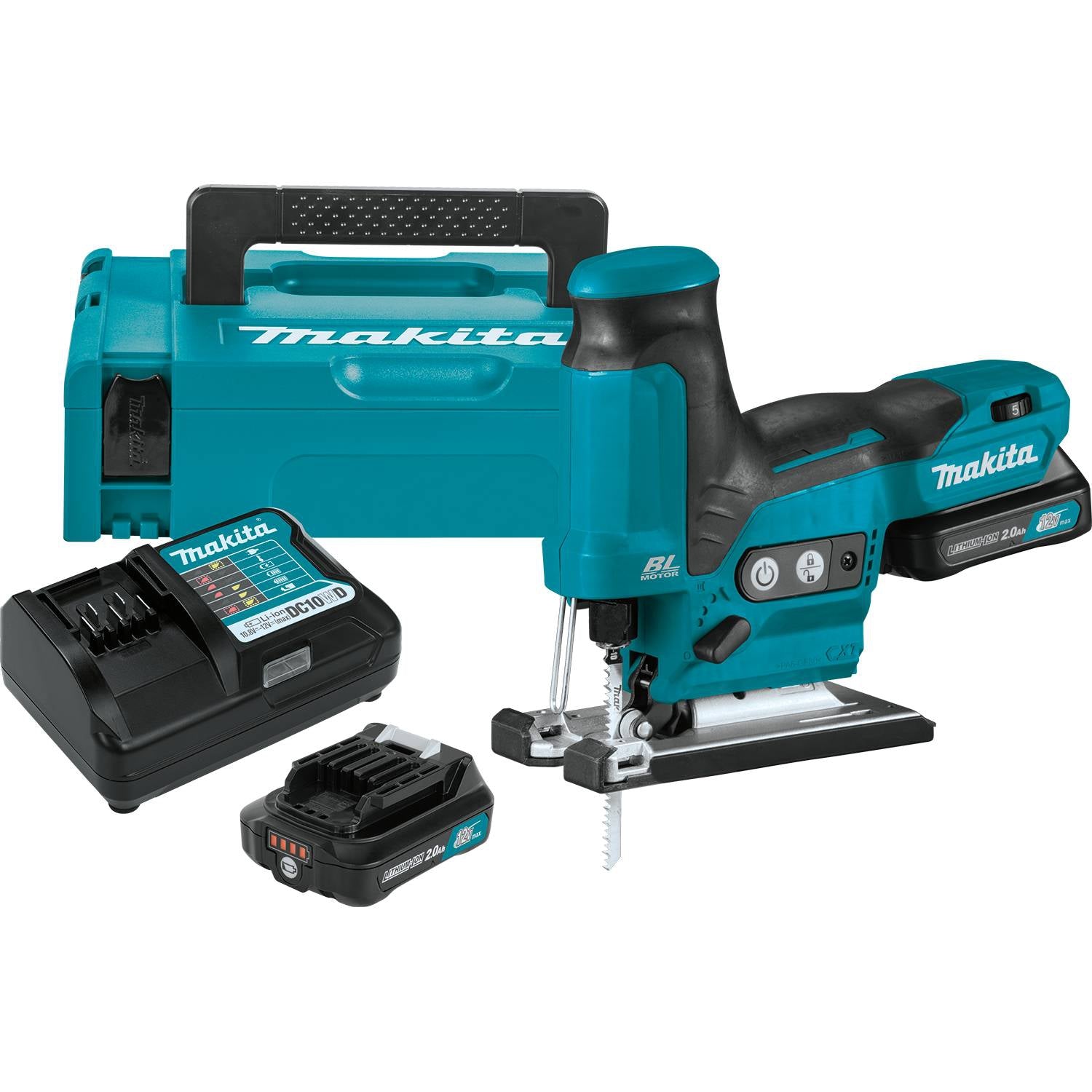 Makita VJ05R1J 12V max CXT Lithium-Ion Brushless Cordless Barrel Grip Jig Saw Kit (2.0Ah)