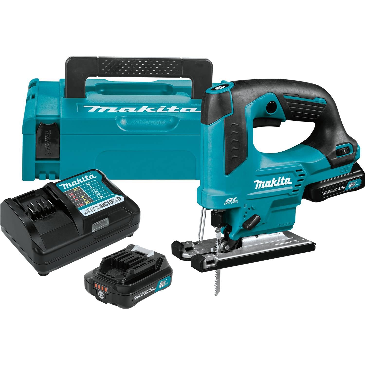 Makita VJ06R1J 12V max CXT Lithium-Ion Brushless Cordless Top Handle Jig Saw Kit (2.0Ah)