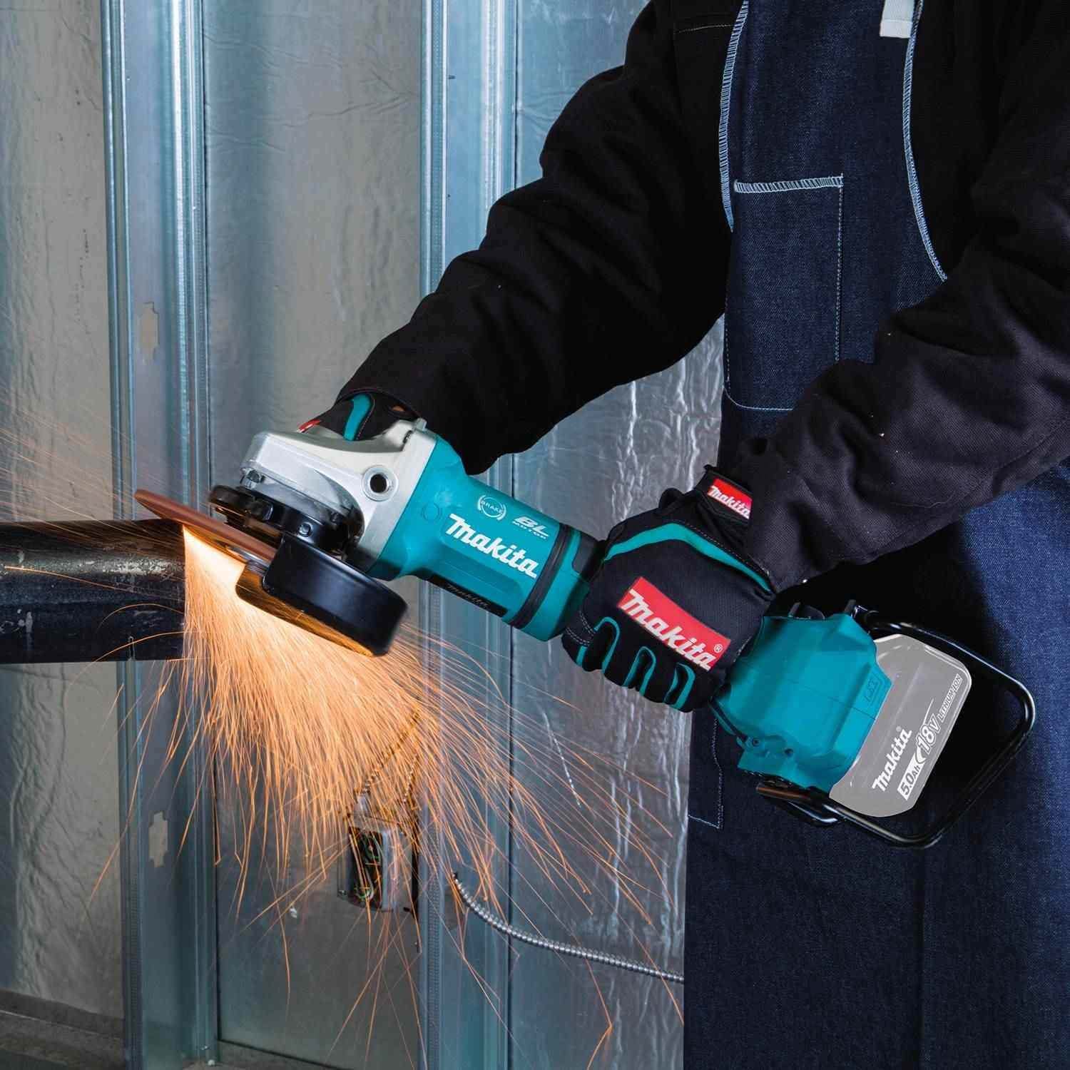 Makita XAG12Z1 36V (18V X2) LXT Brushless 7" Paddle Switch Cut-Off/Angle Grinder, with Electric Brake, Tool Only