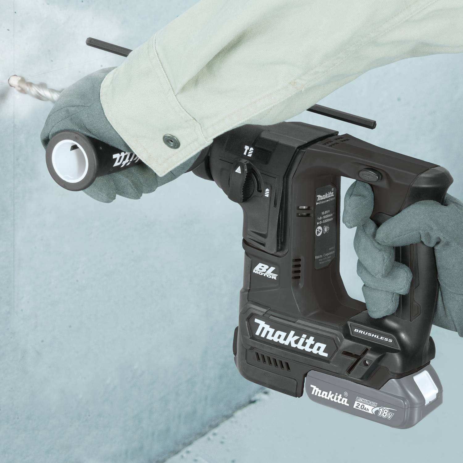 Makita XRH06ZB 18V LXT Lithium-Ion Sub-Compact Brushless Cordless 11/16" SDS-PLUS Rotary Hammer, Tool Only