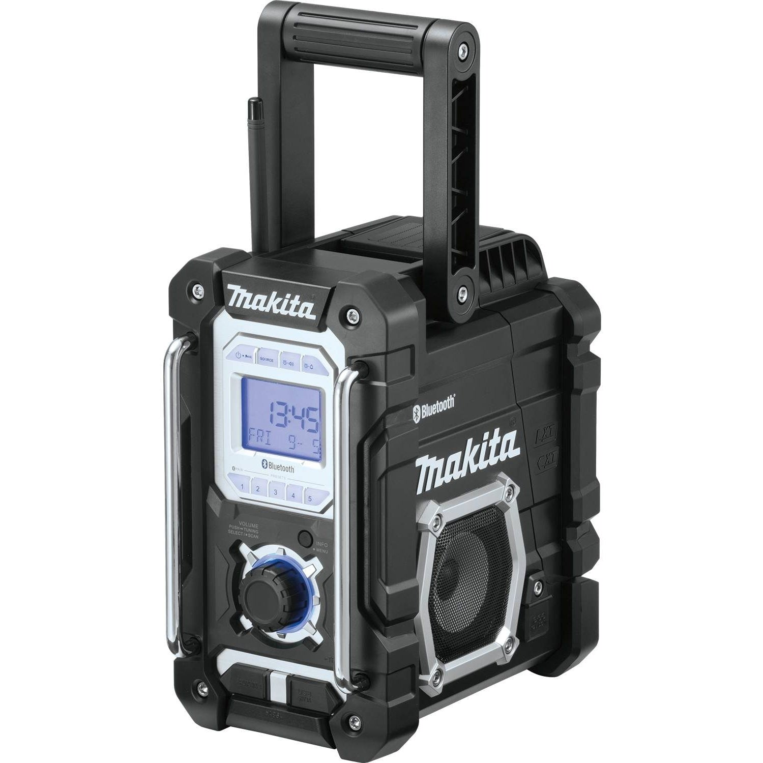 Makita XRM06B 18V LXT / 12V max CXT Lithium"‘Ion Cordless/Corded Bluetooth Job Site Radio, Tool Only