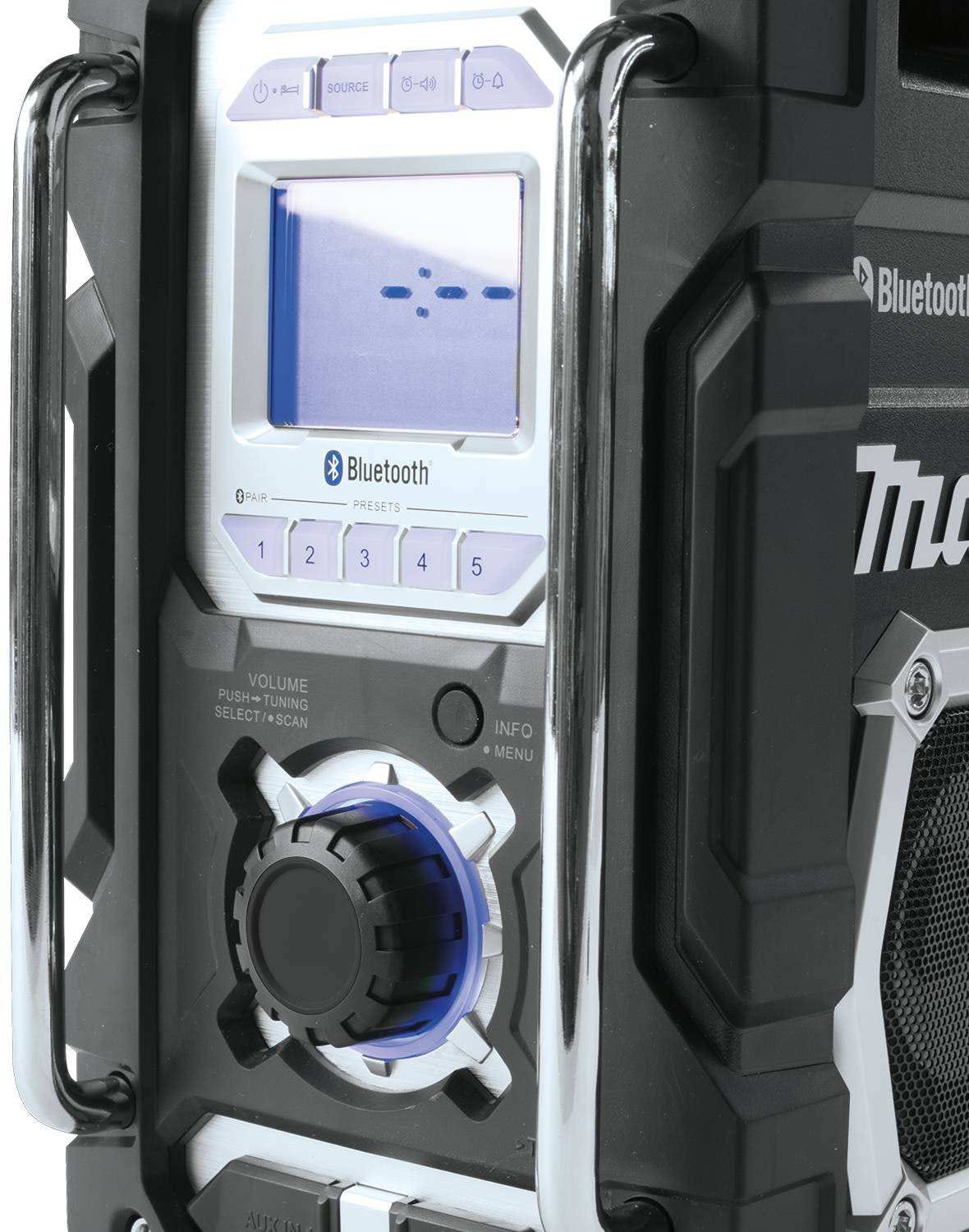 Makita XRM06B 18V LXT / 12V max CXT Lithium"‘Ion Cordless/Corded Bluetooth Job Site Radio, Tool Only
