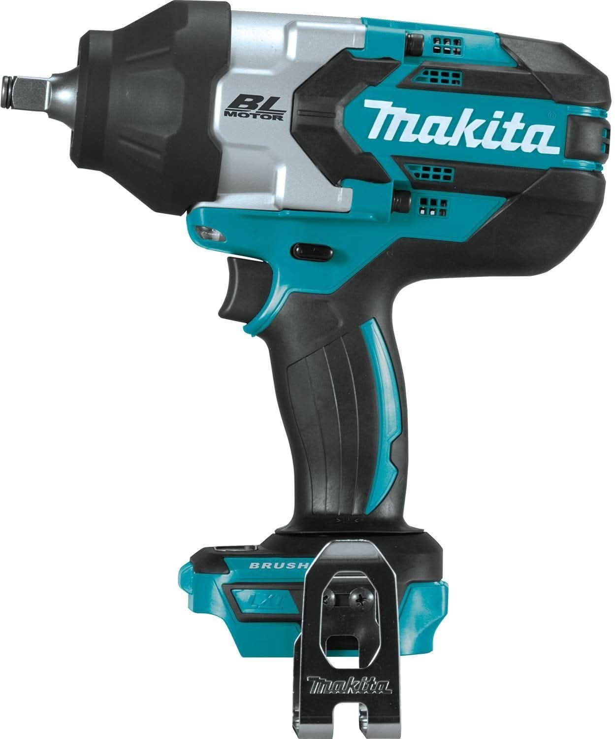 Makita XWT08XVZ 18V LXT Lithium-Ion Brushless Cordless High-Torque 1/2" Sq. Drive Utility Impact Wrench, Tool Only