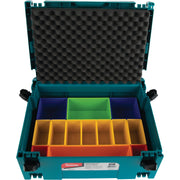 Makita P-83652 MAKPAC Interlocking Case Insert Tray with Colored Compartments and Foam Lid