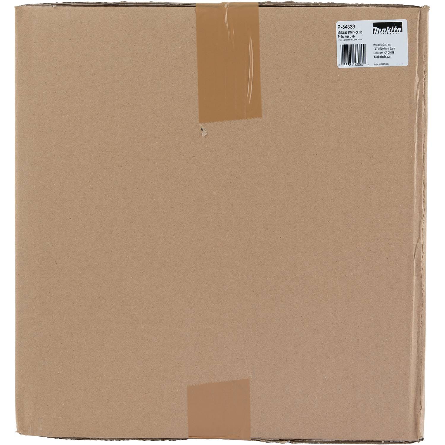 Makita P-84333 MAKPAC 6 Drawer Interlocking Case, 8-1/2" x 15-1/2" x 11-5/8"