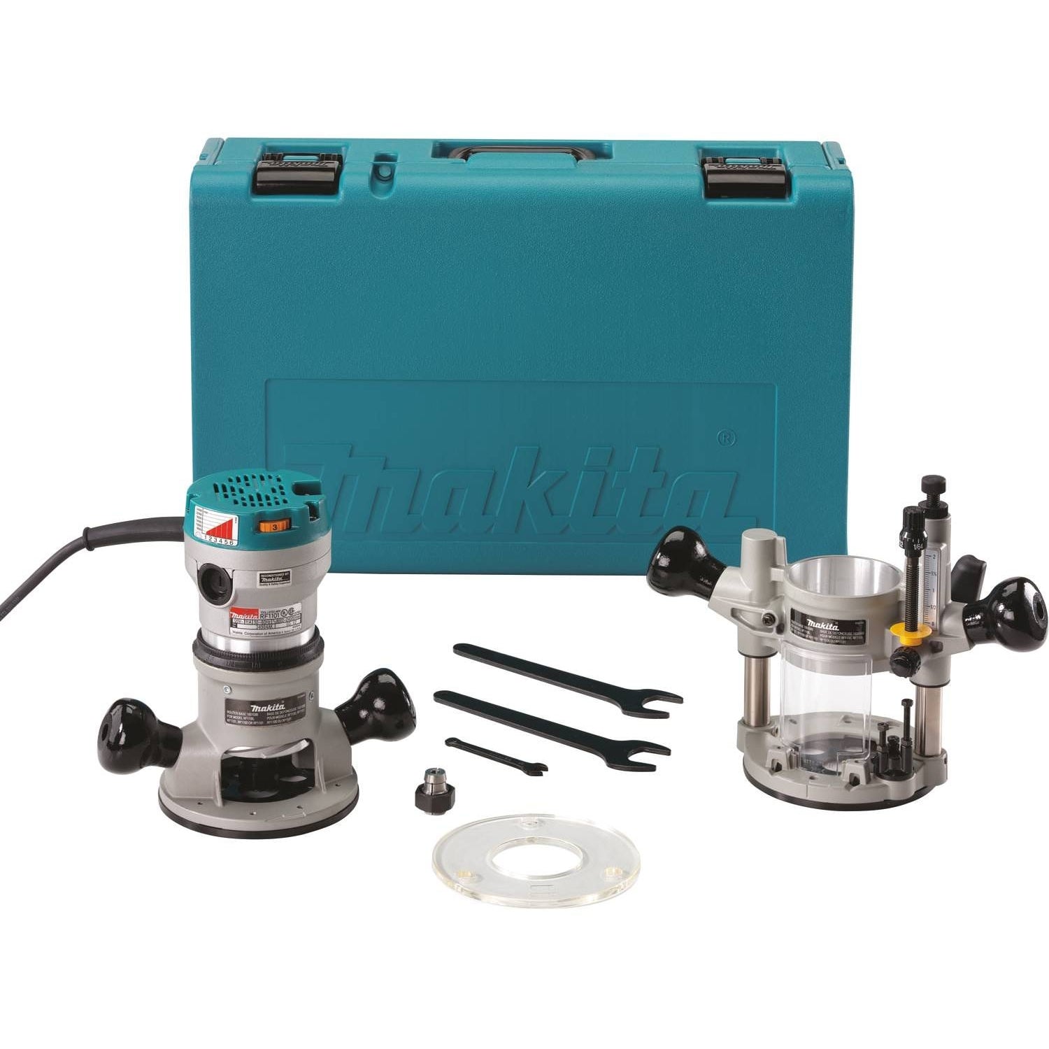 Makita RF1101KIT2 2-1/4 HP* Router Kit, with Plunge Base