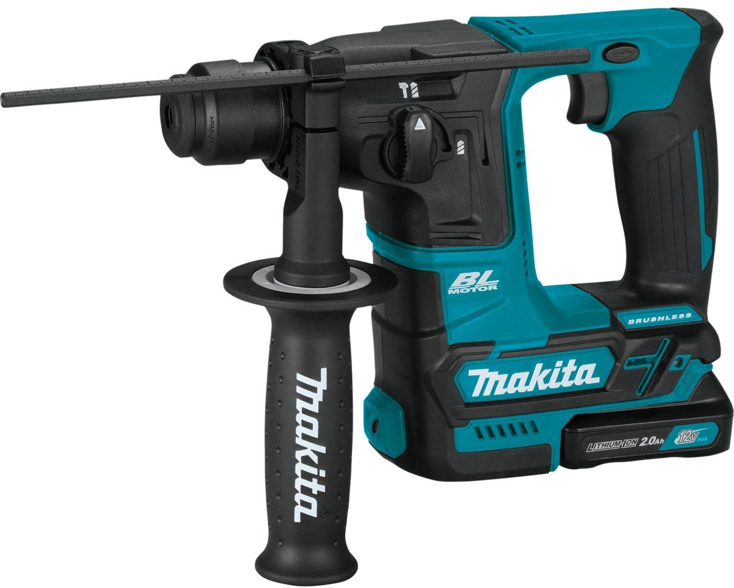 Makita RH01R1 12V max CXT Brushless Cordless 5/8-Inch Rotary Hammer Accepts SDS-PLUS bits 2.0Ah Kit