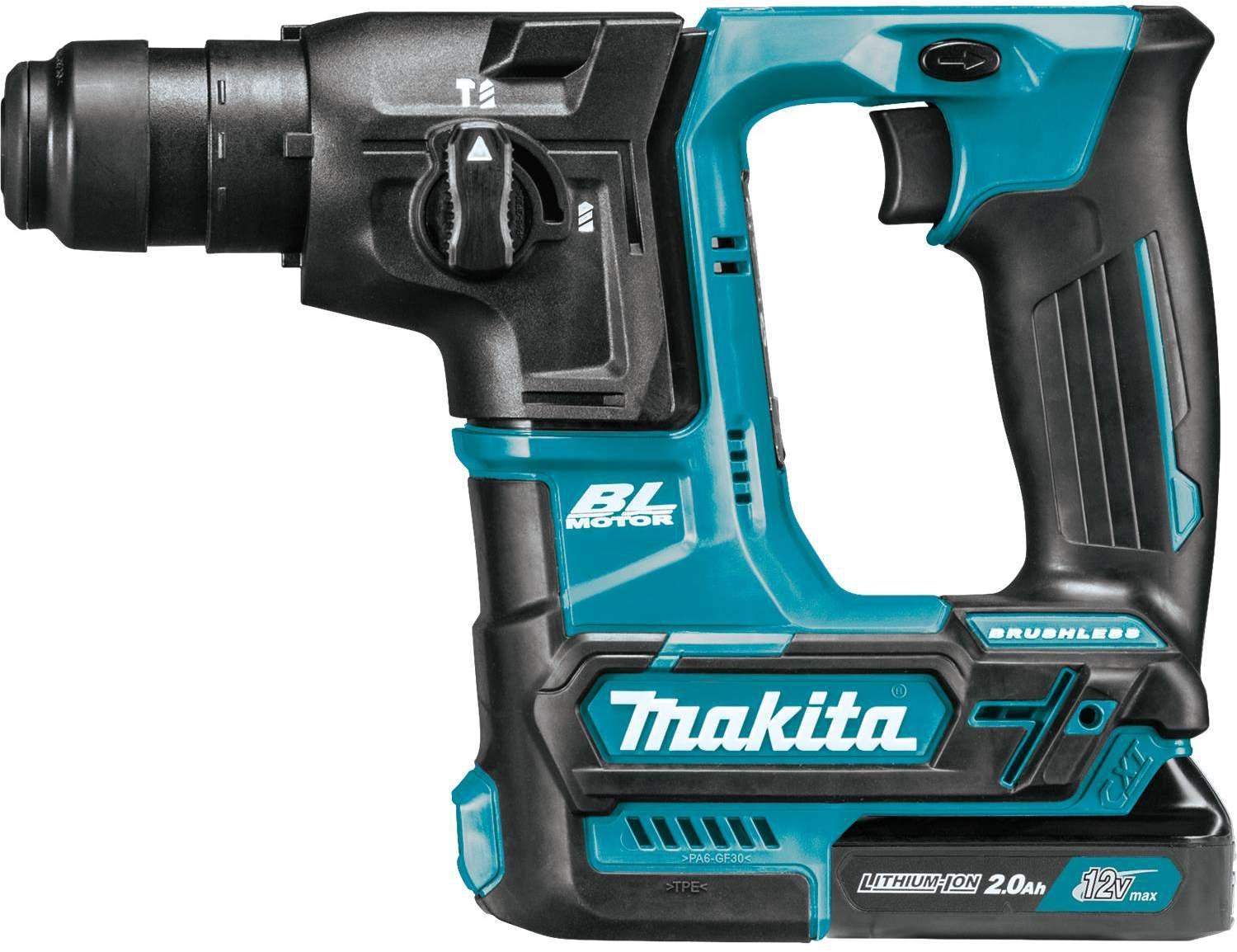 Makita RH01R1 12V max CXT Brushless Cordless 5/8-Inch Rotary Hammer Accepts SDS-PLUS bits 2.0Ah Kit