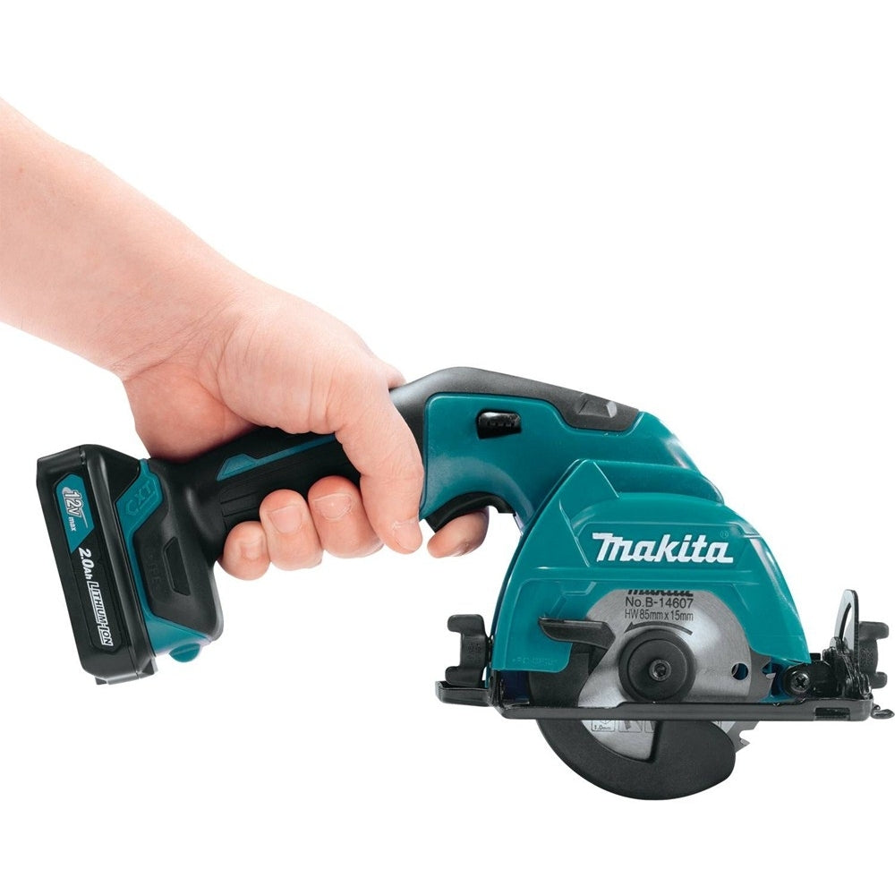 Makita SH02R1 12V max CXT Lithium-Ion Cordless 3-3/8" Circular Saw Kit (2.0Ah)