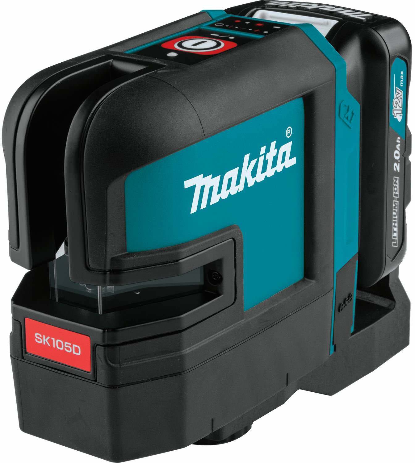 Makita SK105DNAX 12V max CXT Lithium-Ion Cordless Self-Leveling Cross-Line Red Beam Laser Kit (2.0Ah)