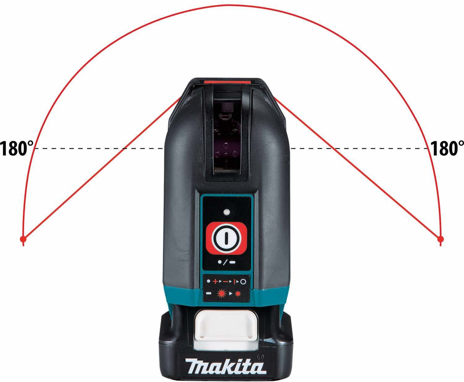 Makita SK106DNAX 12V max CXT Lithium-Ion Cordless Self-Leveling Cross-Line/4-Point Red Beam Laser Kit (2.0Ah)