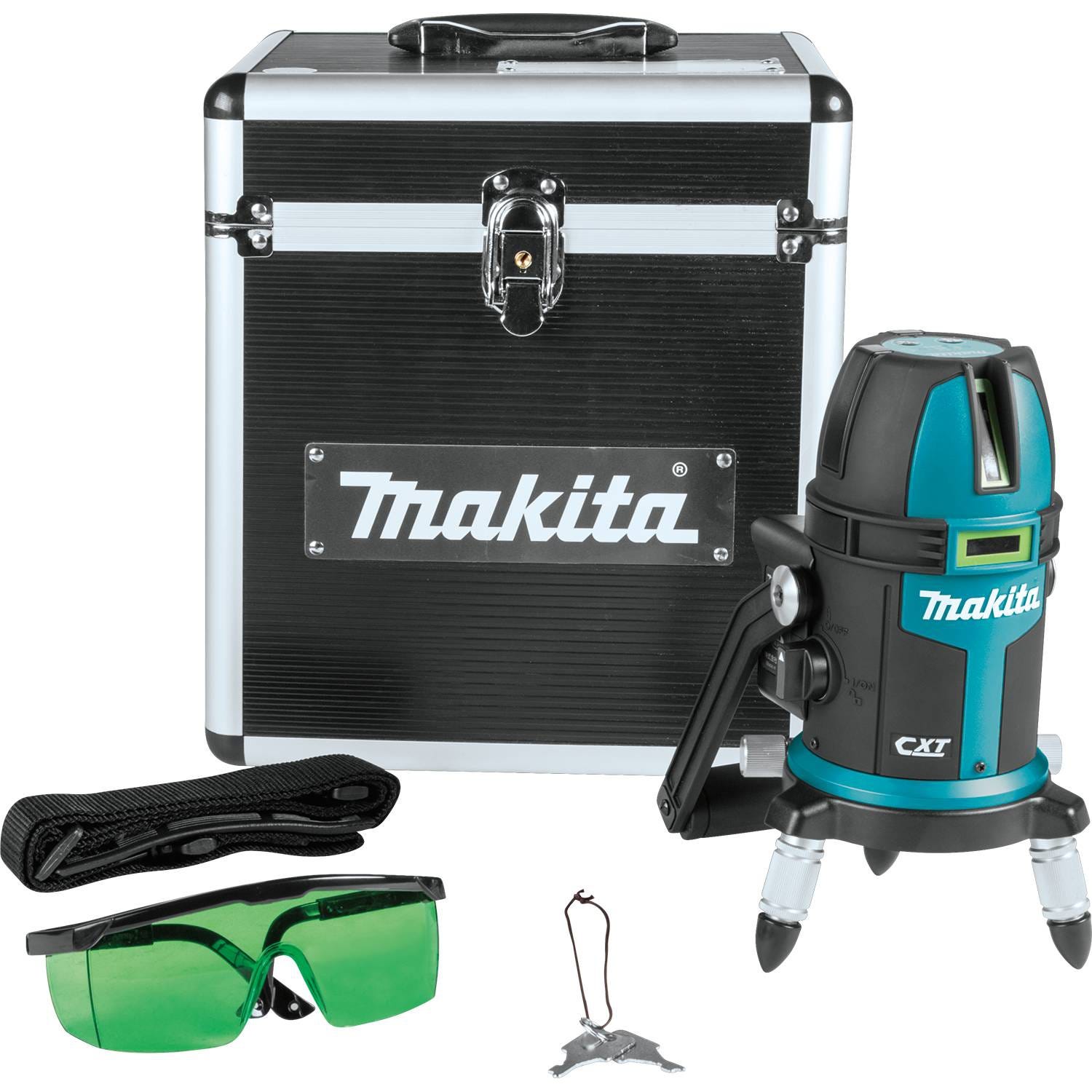 Makita SK209GDZ 12V max CXT Cordless Self-Leveling Multi-Line / Plumb Point Green Beam Laser, Tool Only