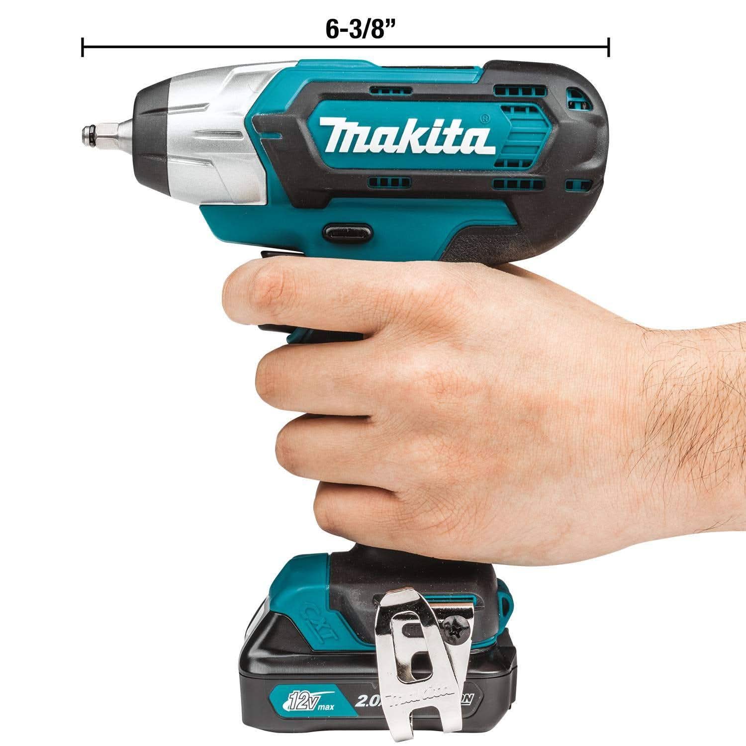 Makita WT04R1 12V max CXT Lithium-Ion Cordless 1/4" Impact Wrench Kit (2.0Ah)