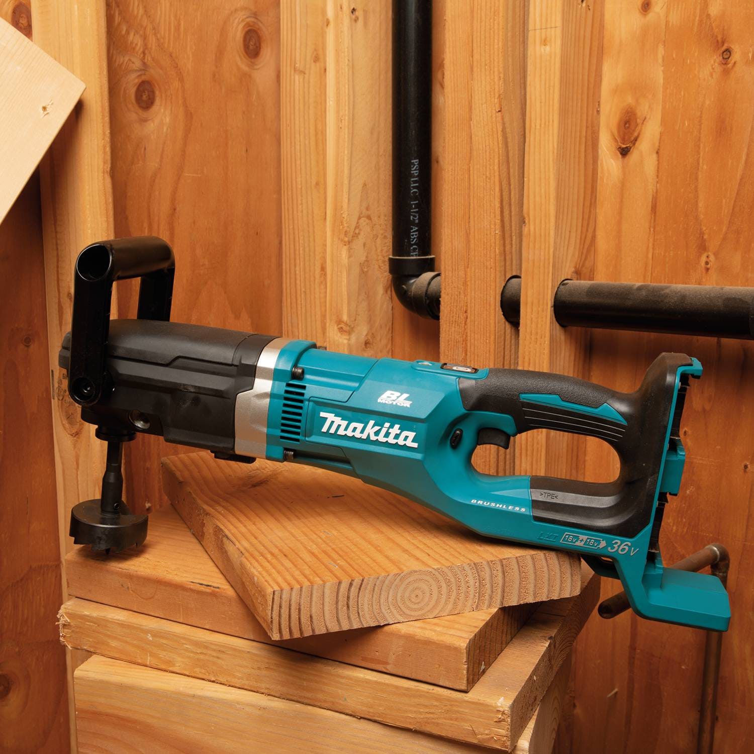 Makita XAD04Z 36V (18V X2) LXT Brushless Cordless 7/16" Hex Right Angle Drill, Tool Only