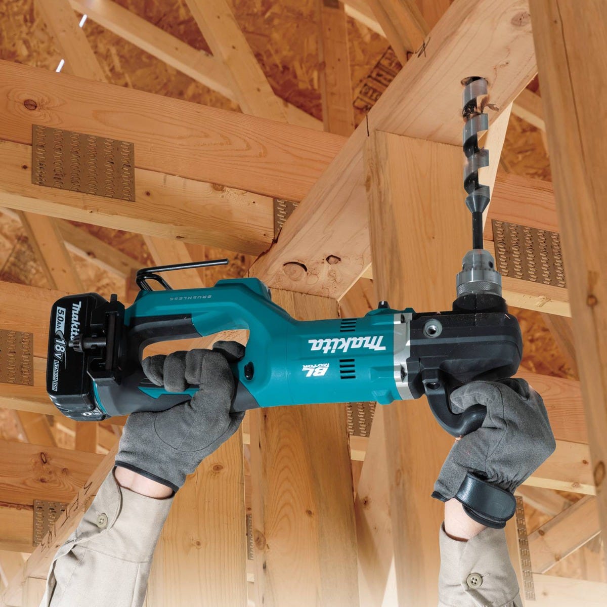Makita XAD05T 18V LXT Lithium-Ion Brushless Cordless 1/2" Right Angle Drill Kit (5.0Ah)
