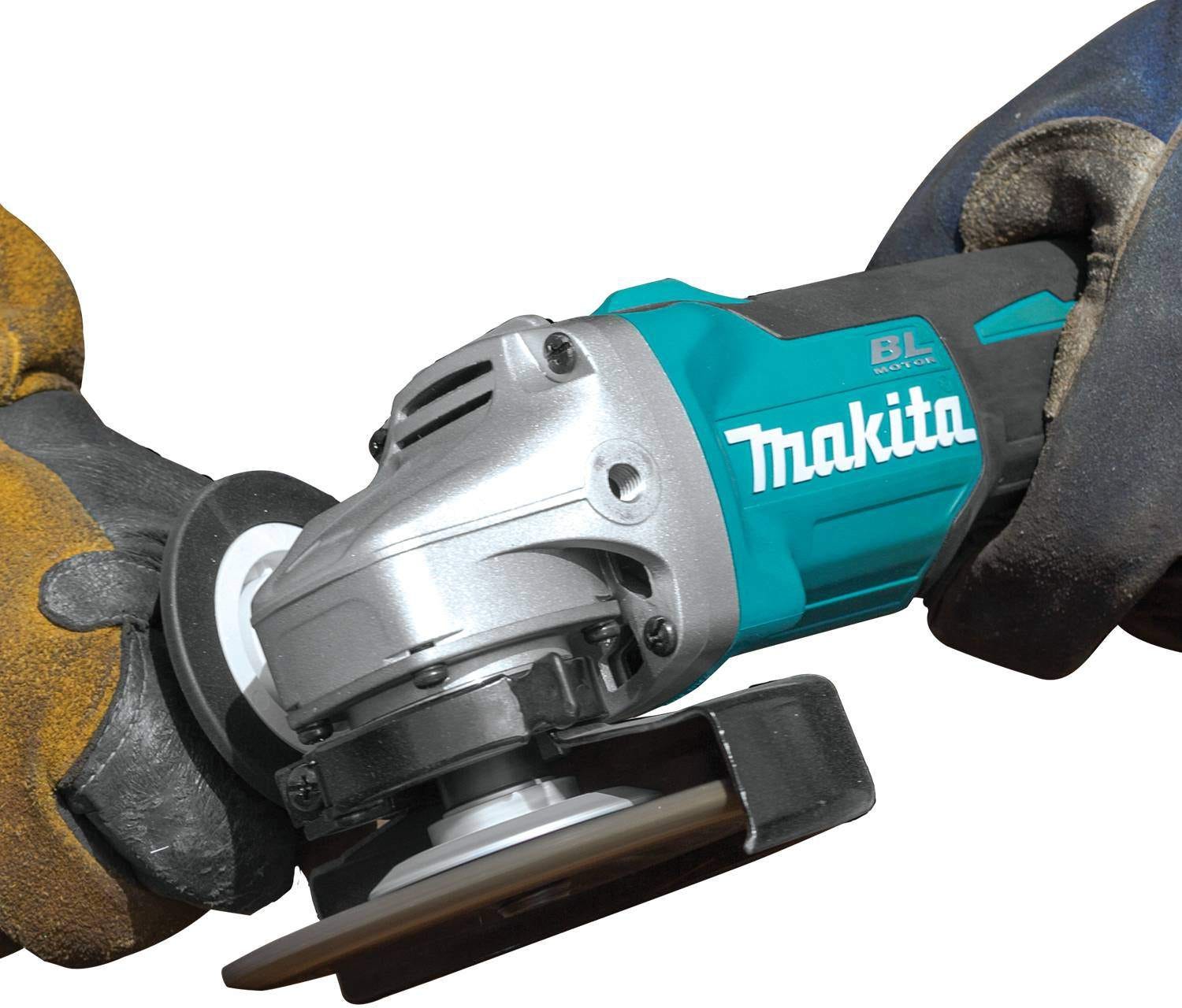 Makita XAG04Z 18V LXT Brushless Cordless 4-1/2 / 5" Cut-Off/Angle Grinder, Tool Only (PROMO)