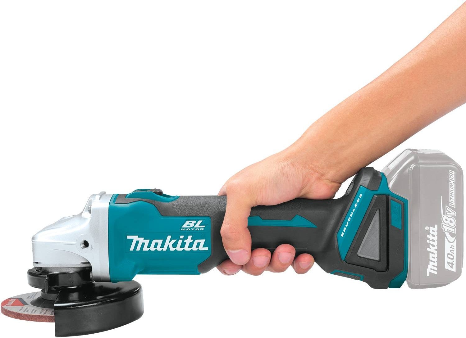 Makita XAG09Z 18V LXT Lithium-Ion Brushless Cordless 4-1/2" / 5" Cut-Off/Angle Grinder, with Electric Brake, Tool Only