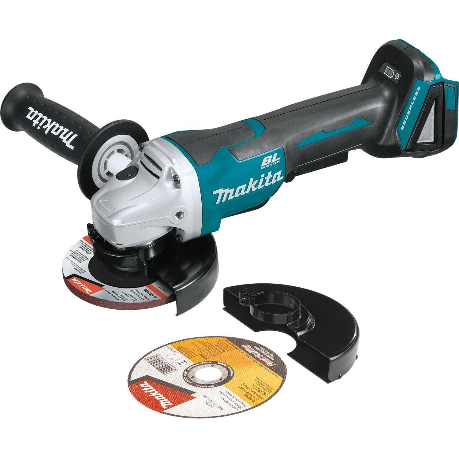 Makita XAG11Z 18V LXT Lithium-Ion Brushless Cordless 4-1/2" / 5" Paddle Switch Cut-Off/Angle Grinder, with Electric Brake, Tool Only