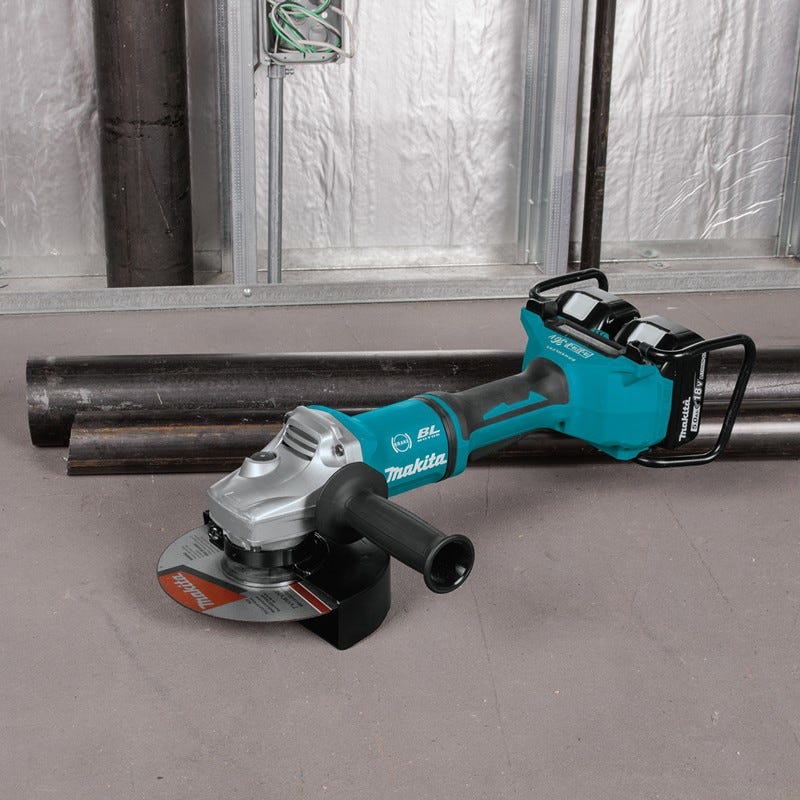 Makita XAG12PT1 36V (18V X2) LXT Brushless 7" Paddle Switch Cut-Off/Angle Grinder Kit, with Electric Brake (5.0Ah)
