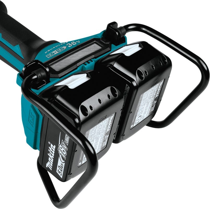 Makita XAG12PT1 36V (18V X2) LXT Brushless 7" Paddle Switch Cut-Off/Angle Grinder Kit, with Electric Brake (5.0Ah)